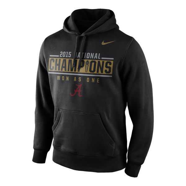 Men's Alabama Crimson Tide Nike College Football Playoff 2015 National Champions Locker Room Pullover Hoodie - Black,We sell and wholesale Men's Alabama Crimson Tide Nike College Football Playoff 2015 National Champions Locker Room Pullover Hoodie - Black on line form chian!